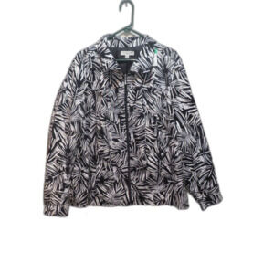 Studio Works Print Zip Up Jacket Size 3X